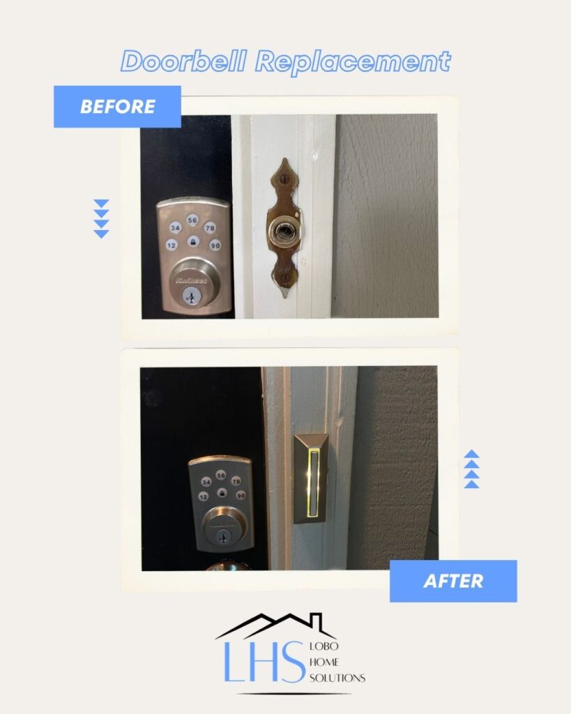 Handyman replace doorbell